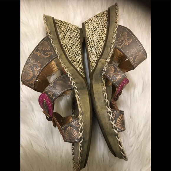 Spring Step Multi Color L L'artiste Wedges Sandal - Picture 5 of 8